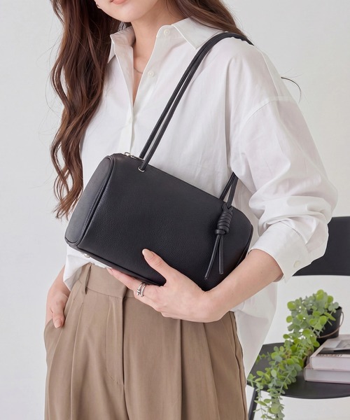 &MyuQ(アンドミューク)の「【&MyuQ】KORO/ショルダーハンドバッグ(ショルダーバッグ・レディース・ブラック/グレイッシュベージュ/オフホワイト・FREE)」の5枚目の写真