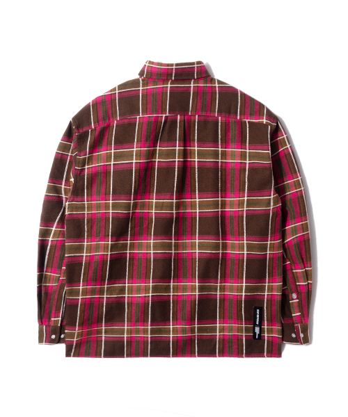 QT8 GARMENTS(キューティーエイトガーメント)の「LB Rustic Core Flannel Check Shirt (Pink)(シャツ/ブラウス・レディース・その他・X-LARGE/LARGE/MEDIUM)」の4枚目の写真