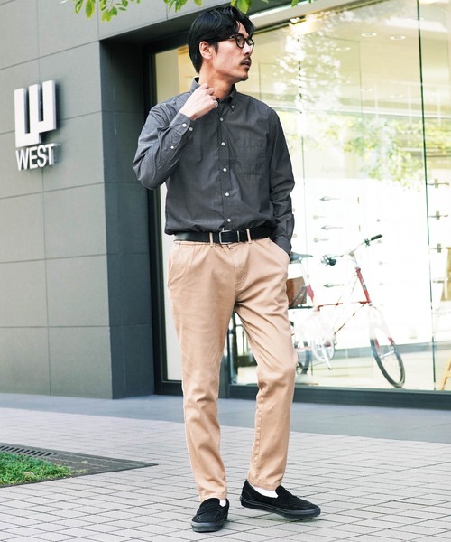 jiggys shop（ジギーズショップ）の「ボタンダウン ブロードシャツ（シャツ/ブラウス・メンズ・ホワイト/ネイビー/サックスブルー/ブルー系その他・MEDIUM/LARGE/X-LARGE）」の13枚目の写真