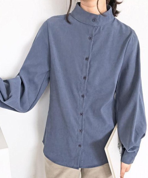 Flugge(フラッジー)の「ボリュームブラウス(シャツ/ブラウス・レディース・ブルー/ホワイト・MEDIUM/LARGE)」の3枚目の写真