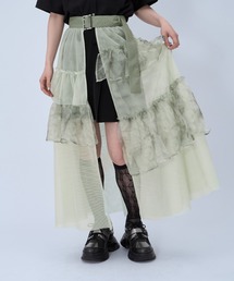 HARE | アソートチュールティアードベルトスカート(HARE)(スカート)