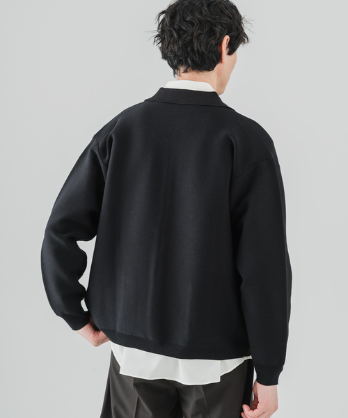 EDIFICE（エディフィス）の「ニット ポロ カーディガン（カーディガン/ボレロ・メンズ・グリーン/ベージュ系その他/ブラック・LARGE/MEDIUM）」の16枚目の写真