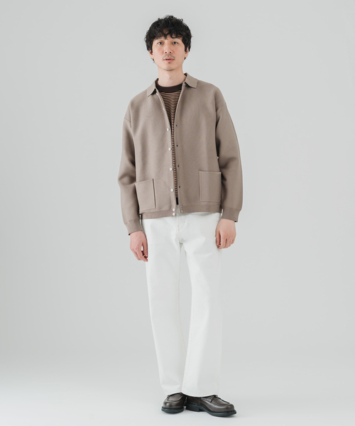 EDIFICE（エディフィス）の「ニット ポロ カーディガン（カーディガン/ボレロ・メンズ・グリーン/ベージュ系その他/ブラック・LARGE/MEDIUM）」の18枚目の写真