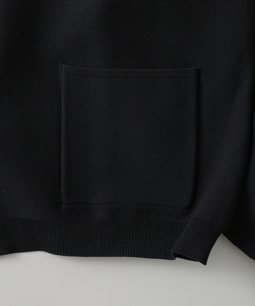 EDIFICE（エディフィス）の「ニット ポロ カーディガン（カーディガン/ボレロ・メンズ・グリーン/ベージュ系その他/ブラック・LARGE/MEDIUM）」の4枚目の写真