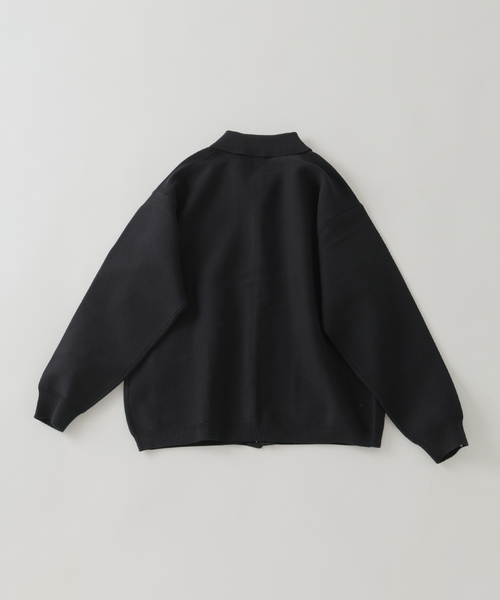 EDIFICE（エディフィス）の「ニット ポロ カーディガン（カーディガン/ボレロ・メンズ・グリーン/ベージュ系その他/ブラック・LARGE/MEDIUM）」の5枚目の写真