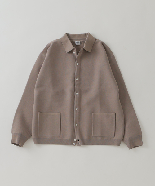 EDIFICE（エディフィス）の「ニット ポロ カーディガン（カーディガン/ボレロ・メンズ・グリーン/ベージュ系その他/ブラック・LARGE/MEDIUM）」の7枚目の写真