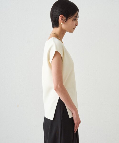 LOUNGEDRESS(ラウンジドレス)の「2WAYツヤニット(ニット/セーター・レディース・キャメル/ブラック/オフホワイト/オレンジ・FREE)」の18枚目の写真