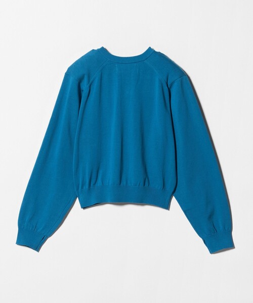 JANESMITH（ジェーンスミス）の「＜JANE SMITH ＞ショルダーパッド Vネック ニット プルオーバー（ニット/セーター・レディース・ロイヤルブルー・38）」の2枚目の写真