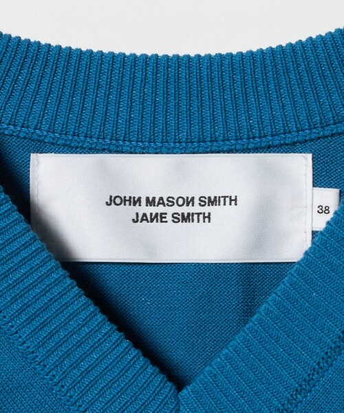 JANESMITH（ジェーンスミス）の「＜JANE SMITH ＞ショルダーパッド Vネック ニット プルオーバー（ニット/セーター・レディース・ロイヤルブルー・38）」の7枚目の写真