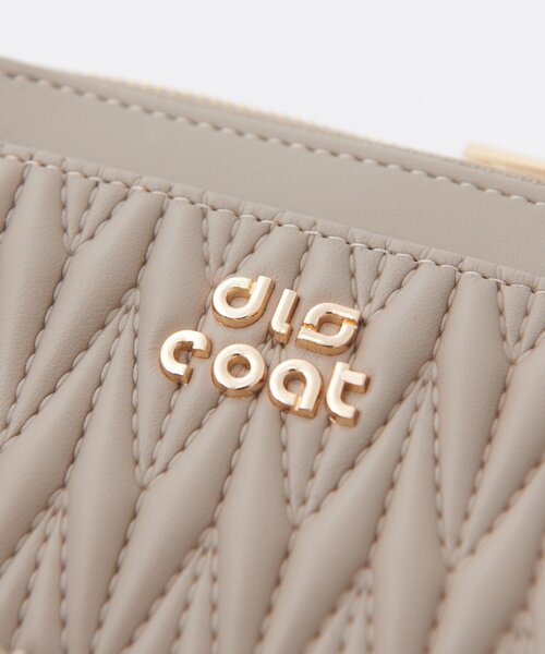 DISCOAT(ディスコート)の「Vキルティングフラグメントケース(財布・レディース・ブラック/ピンク/グレイッシュベージュ・FREE)」の4枚目の写真