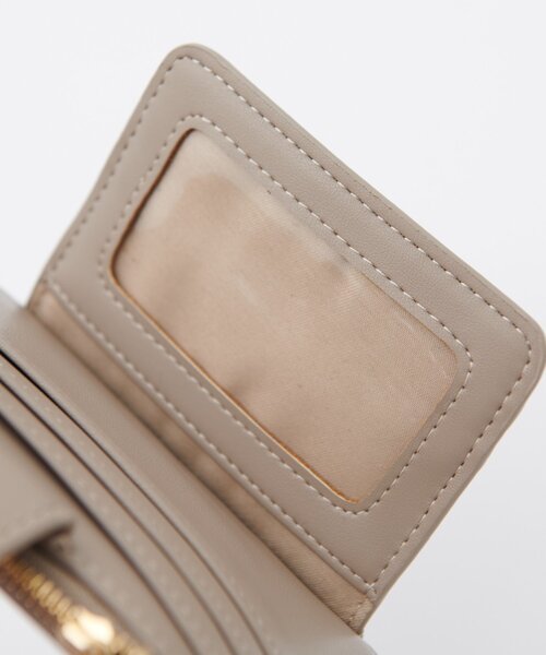 DISCOAT(ディスコート)の「Vキルティングフラグメントケース(財布・レディース・ブラック/ピンク/グレイッシュベージュ・FREE)」の6枚目の写真