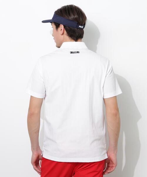 PING(ピン)の「【PING APPAREL】EPIX変形ストレッチサッカー半袖ポロシャツ(ポロシャツ・メンズ・ネイビー/ホワイト/レッド・LL/S/LL1/L/M)」の4枚目の写真