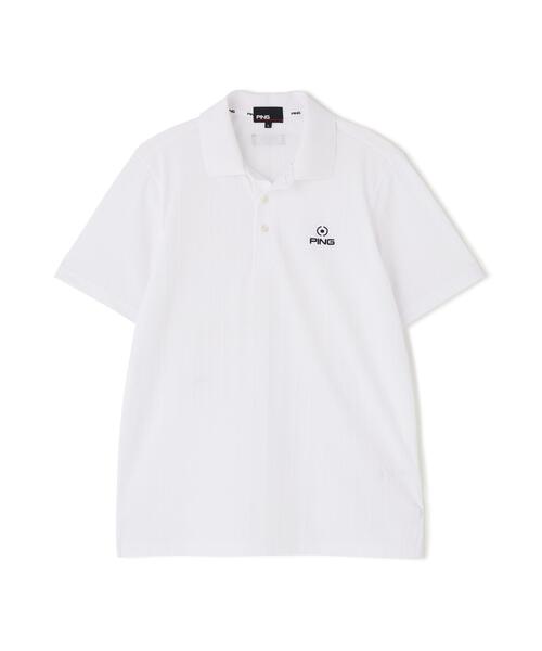 PING(ピン)の「【PING APPAREL】EPIX変形ストレッチサッカー半袖ポロシャツ(ポロシャツ・メンズ・ネイビー/ホワイト/レッド・LL/S/LL1/L/M)」の6枚目の写真