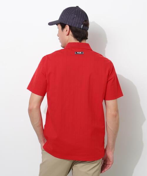 PING(ピン)の「【PING APPAREL】EPIX変形ストレッチサッカー半袖ポロシャツ(ポロシャツ・メンズ・ネイビー/ホワイト/レッド・LL/S/LL1/L/M)」の13枚目の写真
