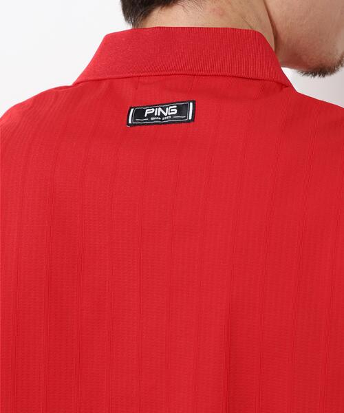 PING(ピン)の「【PING APPAREL】EPIX変形ストレッチサッカー半袖ポロシャツ(ポロシャツ・メンズ・ネイビー/ホワイト/レッド・LL/S/LL1/L/M)」の14枚目の写真