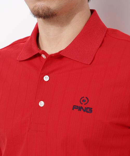 PING(ピン)の「【PING APPAREL】EPIX変形ストレッチサッカー半袖ポロシャツ(ポロシャツ・メンズ・ネイビー/ホワイト/レッド・LL/S/LL1/L/M)」の15枚目の写真