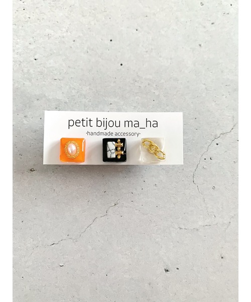tone(トーン)の「【petitbijou ma_ha】オリジナルパーツピアス(ピアス(両耳用)・レディース・その他1/その他3/その他2/その他5/その他4・FREE)」の2枚目の写真