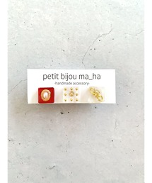 tone（トーン）の「【petitbijou ma_ha】オリジナルパーツピアス（ピアス（両耳用））」