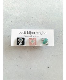 tone（トーン）の「【petitbijou ma_ha】オリジナルパーツピアス（ピアス（両耳用））」