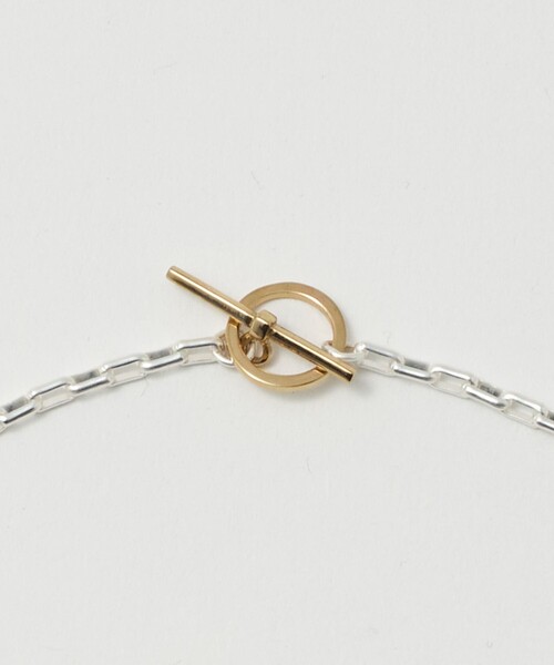 BEAUTY&YOUTH UNITED ARROWS（ビューティーアンドユースユナイテッドアローズ）の「ブラス コンビ ネックレス（ネックレス・メンズ・シルバー・FREE）」の3枚目の写真