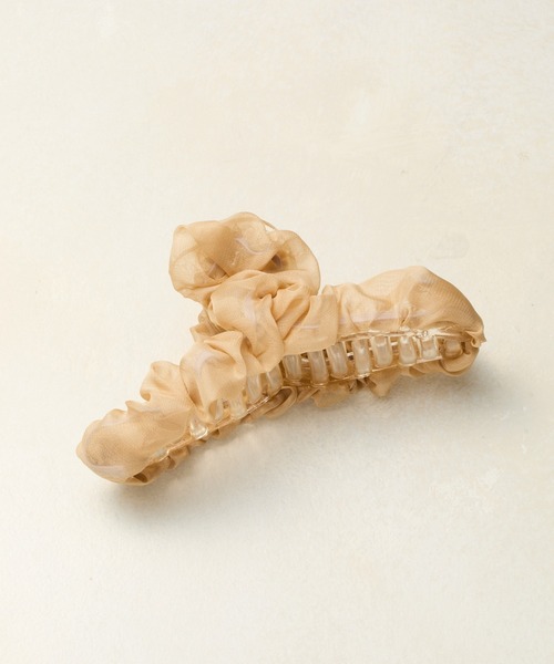 COLONY 2139(コロニートゥーワンスリーナイン)の「シアーシフォンバンスクリップ(バレッタ/ヘアクリップ・レディース・サックスブルー/ブラック/ベージュ・FREE)」の3枚目の写真