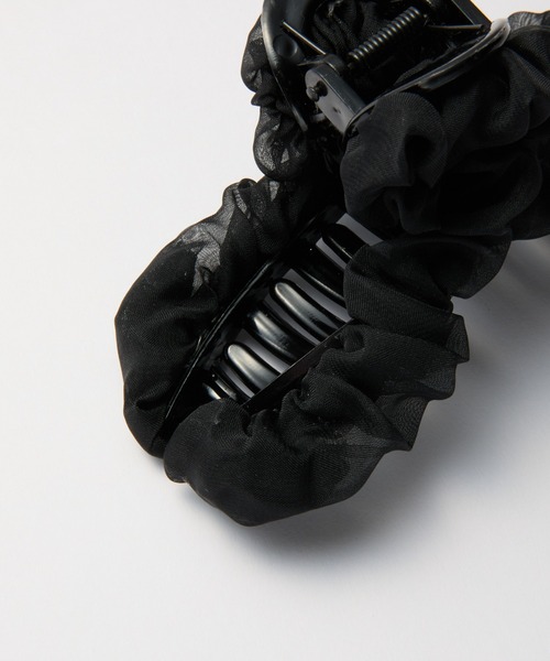 COLONY 2139(コロニートゥーワンスリーナイン)の「シアーシフォンバンスクリップ(バレッタ/ヘアクリップ・レディース・サックスブルー/ブラック/ベージュ・FREE)」の8枚目の写真