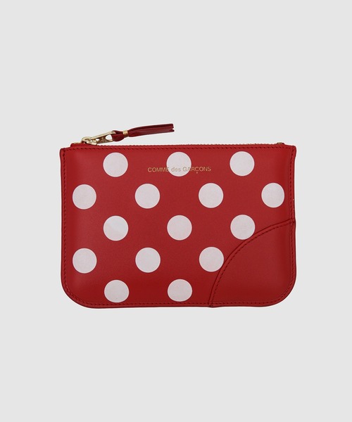 【DOT PRINTED】SMALL ZIP POUCH