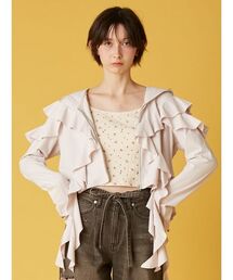 FURFUR（ファーファー）の「【UVカット】フリルパーカー/マシンウォッシャブル（パーカー）」