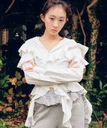 FURFUR（ファーファー）の「【UVカット】フリルパーカー/マシンウォッシャブル（パーカー）」