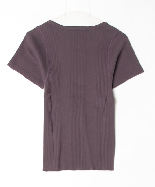 TICCA（ティッカ）の「【SE1】【TICCA/ティッカ】 TBCS-172 ランダムテレコ Tシャツ（Tシャツ/カットソー・レディース・White・ONE）」の2枚目の写真