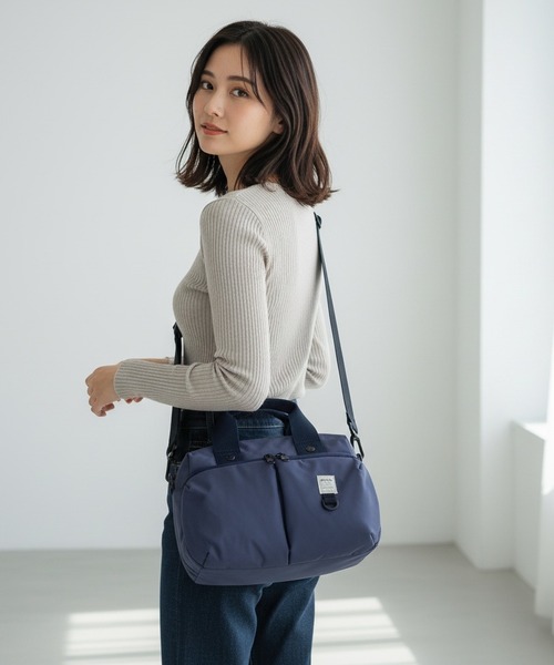 anello（アネロ）の「anello ニュースタンダート 2WAYミニボストン（ショルダーバッグ・レディース・ライトグリーン/ピンク/ブラック/ネイビー系/グレー・FREE）」の7枚目の写真