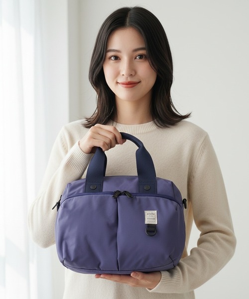 anello（アネロ）の「anello ニュースタンダート 2WAYミニボストン（ショルダーバッグ・レディース・ライトグリーン/ピンク/ブラック/ネイビー系/グレー・FREE）」の8枚目の写真