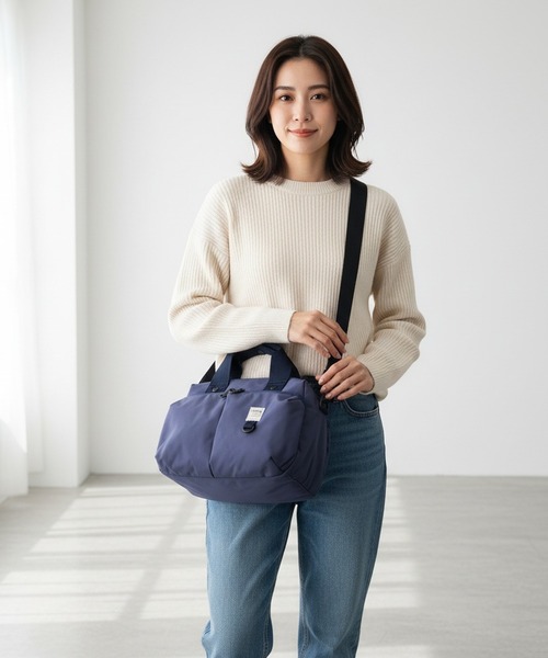 anello（アネロ）の「anello ニュースタンダート 2WAYミニボストン（ショルダーバッグ・レディース・ライトグリーン/ピンク/ブラック/ネイビー系/グレー・FREE）」の16枚目の写真