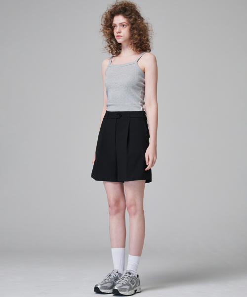 MALOUPE(マロップ)の「2205 サマー ワンタック ハーフパンツ (ブラック)(その他パンツ・レディース・ブラック・26/28/30)」の8枚目の写真