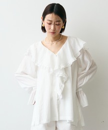 Trish | ラッフルカラーフリルブラウス(シャツ/ブラウス)