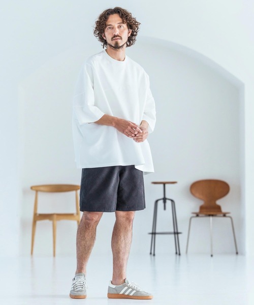 Magine(マージン)の「mt10393-Knit Look Crazy Pattern Relax Fit T-Shirt ニットソーTシャツ(MGN-261-024)(Tシャツ/カットソー・メンズ・チャコール/ホワイト/ブラック・44/46/48)」の15枚目の写真