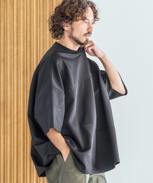 Magine(マージン)の「mt10393-Knit Look Crazy Pattern Relax Fit T-Shirt ニットソーTシャツ(MGN-261-024)(Tシャツ/カットソー・メンズ・チャコール/ホワイト/ブラック・44/46/48)」の19枚目の写真