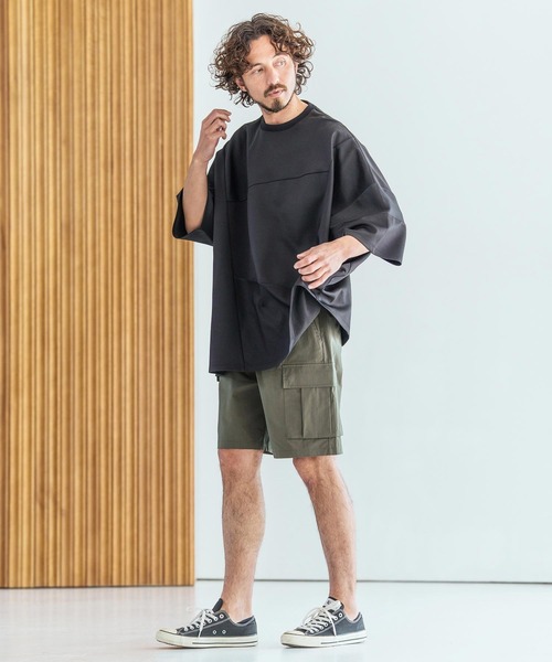 Magine(マージン)の「mt10393-Knit Look Crazy Pattern Relax Fit T-Shirt ニットソーTシャツ(MGN-261-024)(Tシャツ/カットソー・メンズ・チャコール/ホワイト/ブラック・44/46/48)」の21枚目の写真