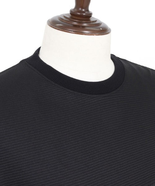 Magine(マージン)の「mt10393-Knit Look Crazy Pattern Relax Fit T-Shirt ニットソーTシャツ(MGN-261-024)(Tシャツ/カットソー・メンズ・チャコール/ホワイト/ブラック・44/46/48)」の6枚目の写真