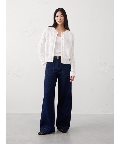 BANANA REPUBLIC FACTORY STORE(バナナリパブリック ファクトリーストア)の「BANANA REPUBLIC FACTORY STORE テクスチャード カーディガン(カーディガン/ボレロ・レディース・ホワイト/カーキ/ブラック・XS/S/M/L)」の9枚目の写真
