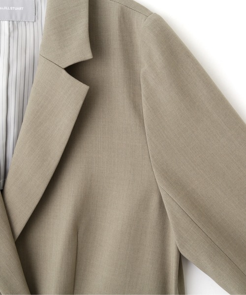 JILL by JILL STUART(ジルバイジルスチュアート)の「サマーツイルテーラードジャケット(テーラードジャケット・レディース・ネイビー/ブラウン・MEDIUM/SMALL)」の7枚目の写真