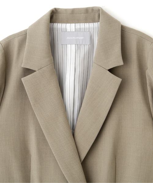 JILL by JILL STUART(ジルバイジルスチュアート)の「サマーツイルテーラードジャケット(テーラードジャケット・レディース・ネイビー/ブラウン・MEDIUM/SMALL)」の6枚目の写真