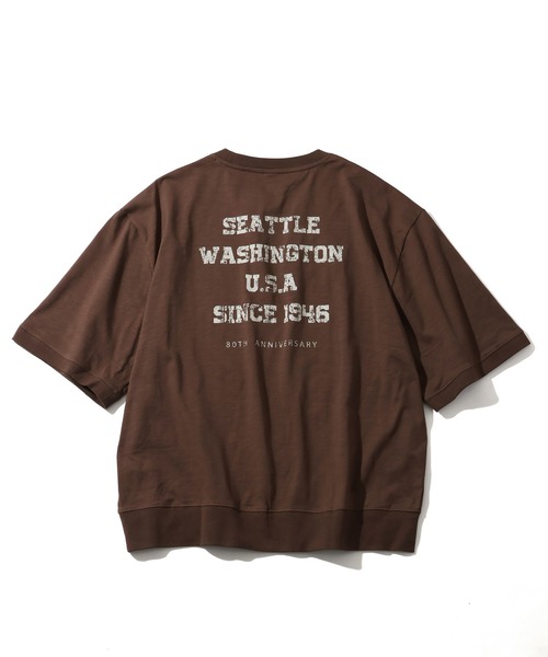 GERRY（ジェリー）の「【GERRY/ジェリー】接触冷感スラブ天竺 カスレプリント 半袖Tシャツ（Tシャツ/カットソー・メンズ・アイボリー/ブラック/ブラウン・M/LL/L）」の13枚目の写真