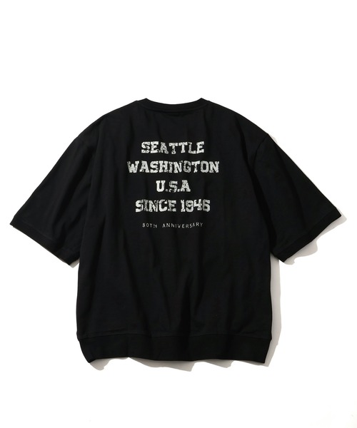 GERRY（ジェリー）の「【GERRY/ジェリー】接触冷感スラブ天竺 カスレプリント 半袖Tシャツ（Tシャツ/カットソー・メンズ・アイボリー/ブラック/ブラウン・M/LL/L）」の9枚目の写真