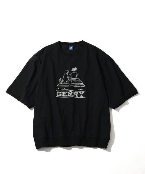 GERRY（ジェリー）の「【GERRY/ジェリー】接触冷感スラブ天竺 カスレプリント 半袖Tシャツ（Tシャツ/カットソー・メンズ・アイボリー/ブラック/ブラウン・M/LL/L）」の8枚目の写真