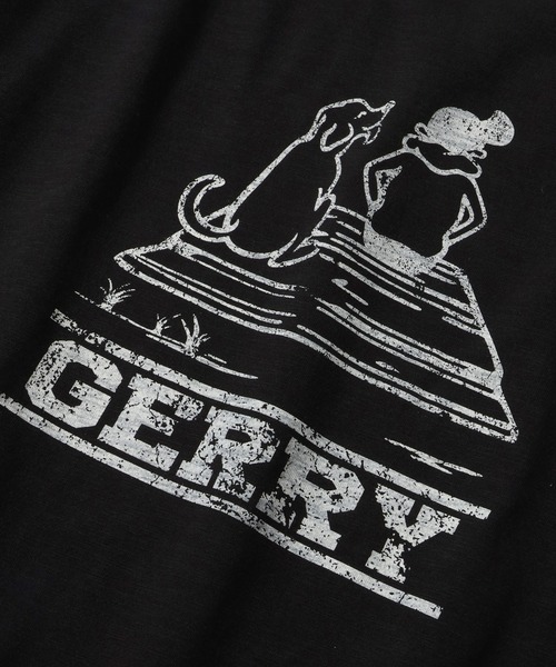 GERRY（ジェリー）の「【GERRY/ジェリー】接触冷感スラブ天竺 カスレプリント 半袖Tシャツ（Tシャツ/カットソー・メンズ・アイボリー/ブラック/ブラウン・M/LL/L）」の17枚目の写真