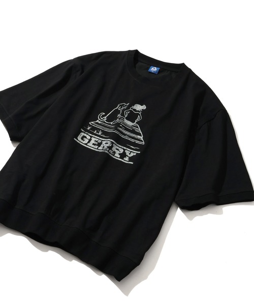 GERRY（ジェリー）の「【GERRY/ジェリー】接触冷感スラブ天竺 カスレプリント 半袖Tシャツ（Tシャツ/カットソー・メンズ・アイボリー/ブラック/ブラウン・M/LL/L）」の10枚目の写真