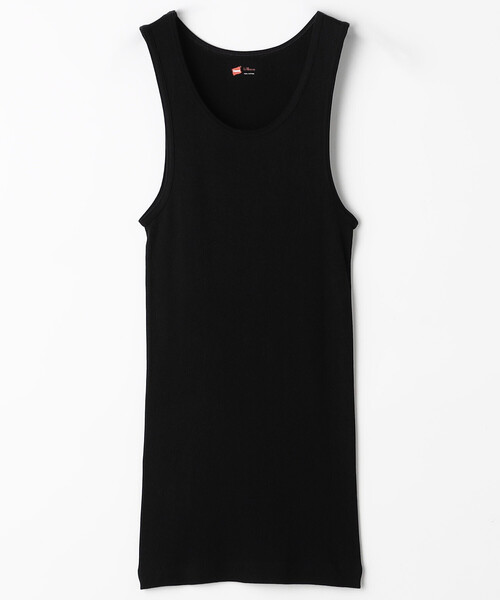 FREAK'S STORE（フリークスストア）の「限定展開 Hanes/ヘインズ [2枚組] Aシャツ ヘインズ（タンクトップ・メンズ・ブラック/グレー・SMALL/MEDIUM）」の3枚目の写真