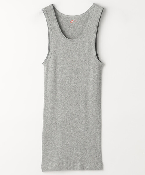 FREAK'S STORE（フリークスストア）の「限定展開 Hanes/ヘインズ [2枚組] Aシャツ ヘインズ（タンクトップ・メンズ・ブラック/グレー・SMALL/MEDIUM）」の10枚目の写真