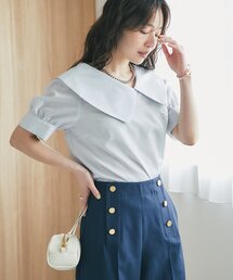 セール】【最強愛されブラウス】ドットラッフルブラウス（シャツ 